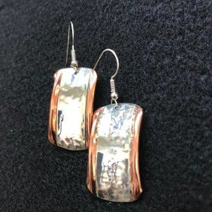 Handcrafted Sterling and Copper Earrings By Lazaro